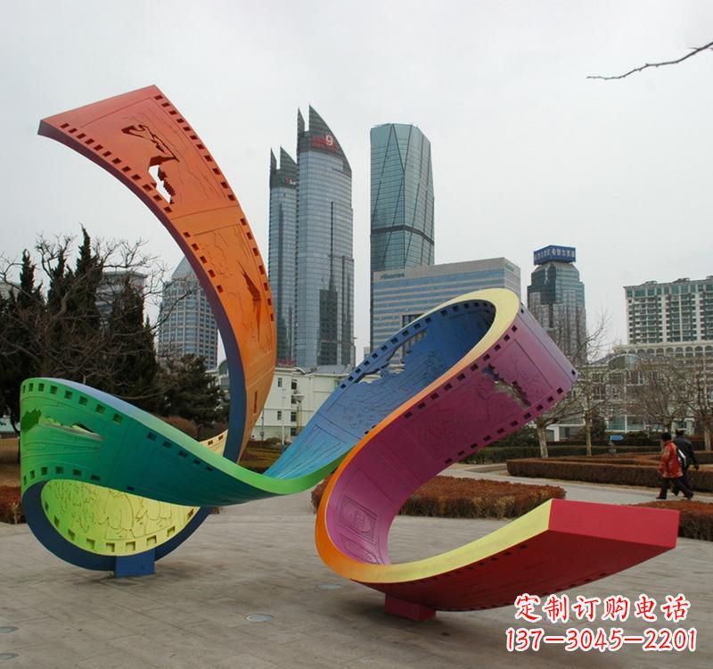 济南精美的不锈钢城市景观雕塑