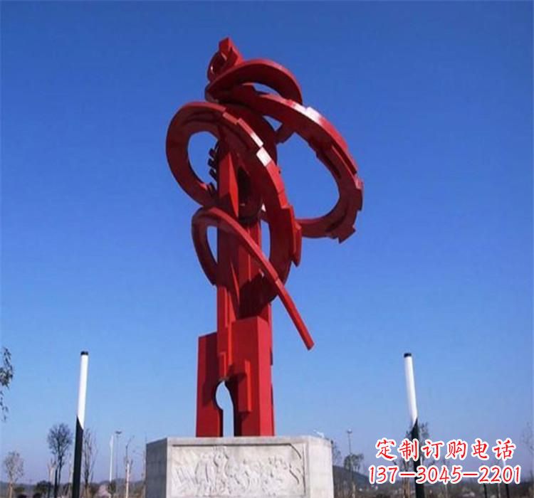 济南不锈钢齿轮雕塑把技术艺术完美结合