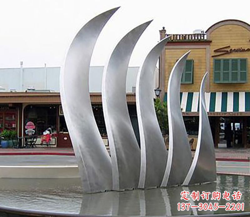 济南不锈钢翅膀雕塑给空中带来力量与美丽