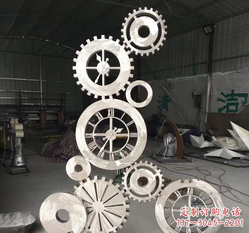 济南齿轮雕塑精致细腻的艺术品