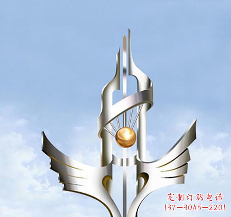 济南以不锈钢为材料的翅膀雕塑