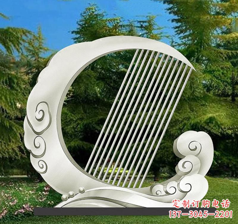 济南精美的不锈钢月亮雕塑