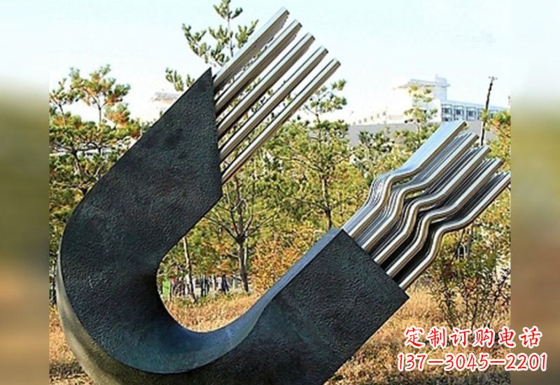 济南不锈钢磁铁雕塑绚丽多彩的艺术珍品