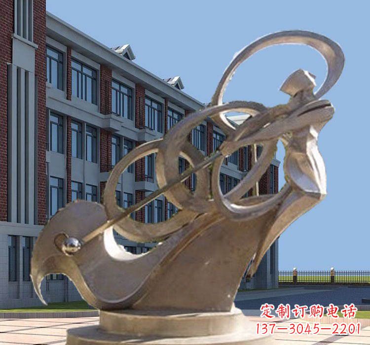 济南不锈钢制作的高尔夫球雕塑