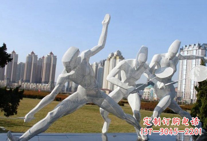 济南精致不锈钢羽毛球雕塑