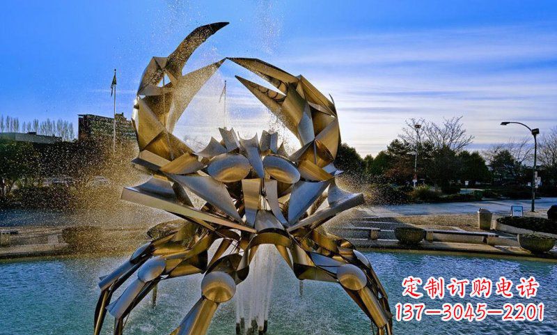 济南精美不锈钢螃蟹雕塑