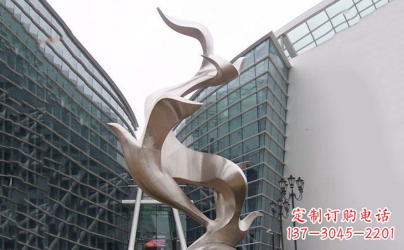 济南不锈钢大雁雕塑