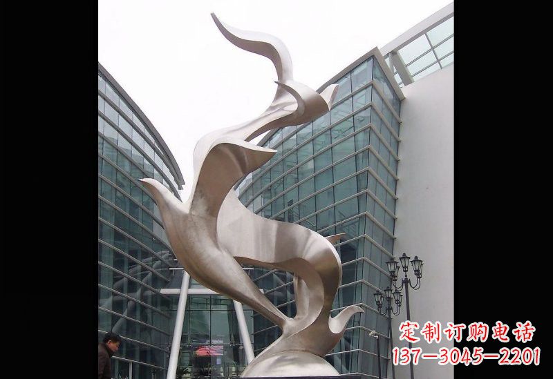 济南精美的不锈钢大雁雕塑