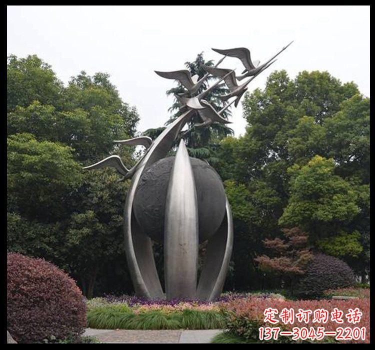 济南不锈钢天鹅雕塑