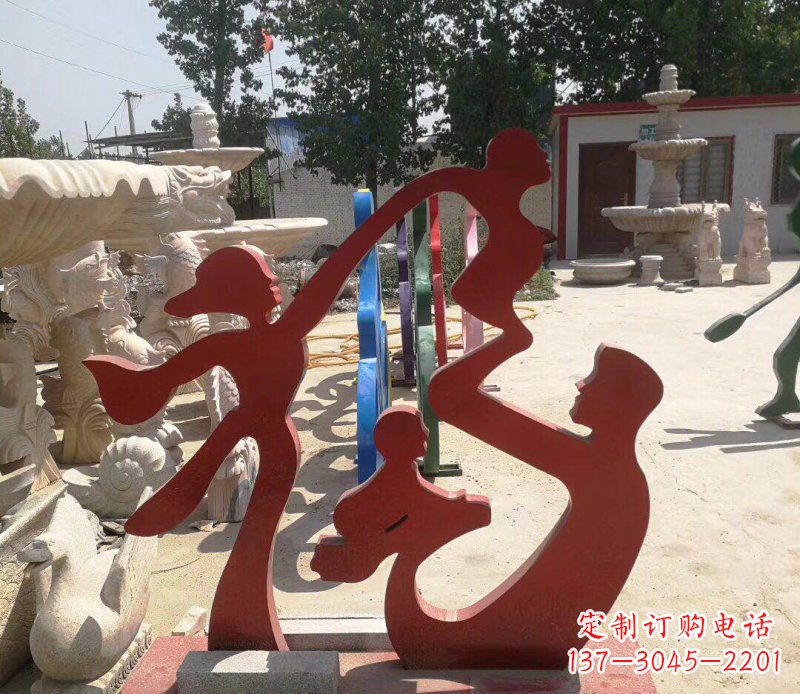 济南不锈钢福字雕塑