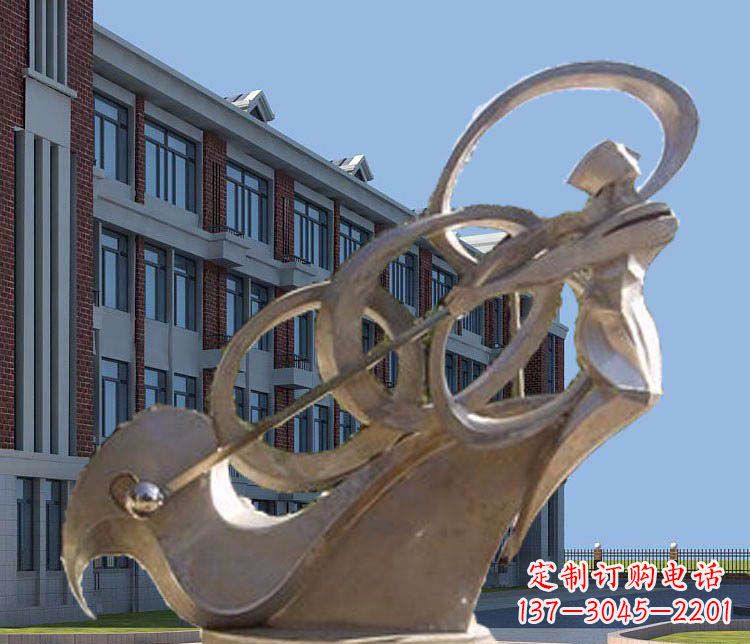 济南不锈钢制作的高尔夫球人物雕塑