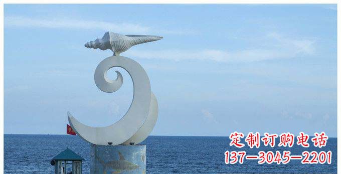 济南海螺雕塑不锈钢的精美艺术