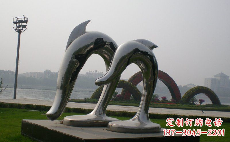 济南不锈钢抽象海豚
