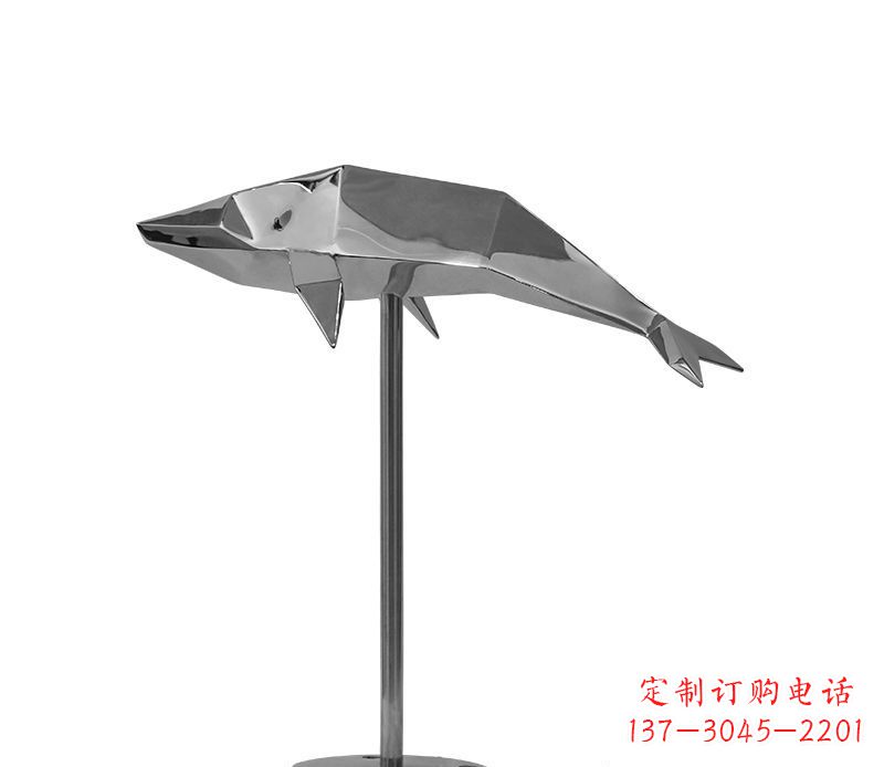 济南不锈钢海豚雕塑