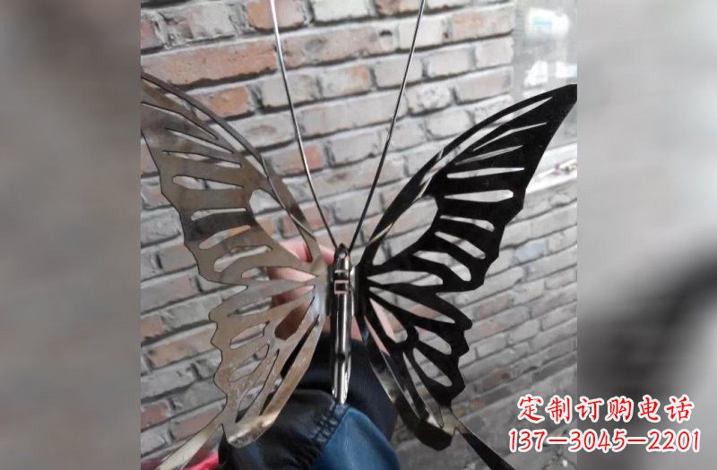 济南精美不锈钢蝴蝶雕塑