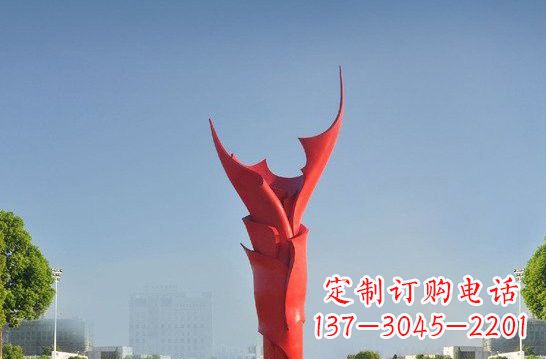 济南不锈钢火炬雕塑——点燃友谊之火