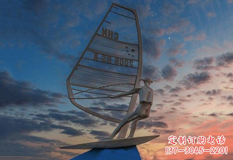 济南不锈钢帆船雕塑——象征着美丽的梦想