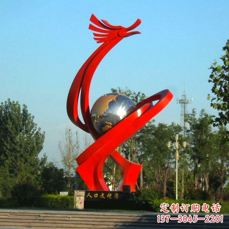 济南不锈钢创意龙形景观雕塑——点缀城市园林公园广场