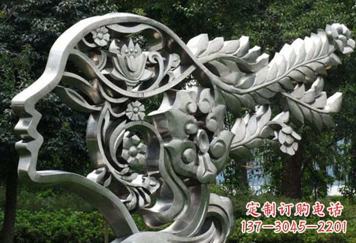 济南不锈钢美女雕塑一种流行的艺术形式