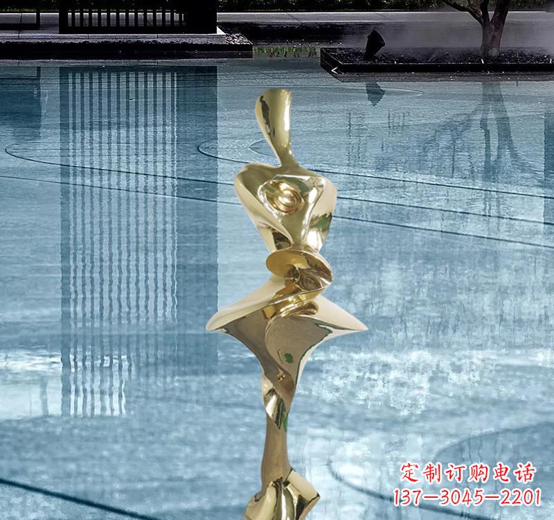 济南不锈钢材质的人体雕塑