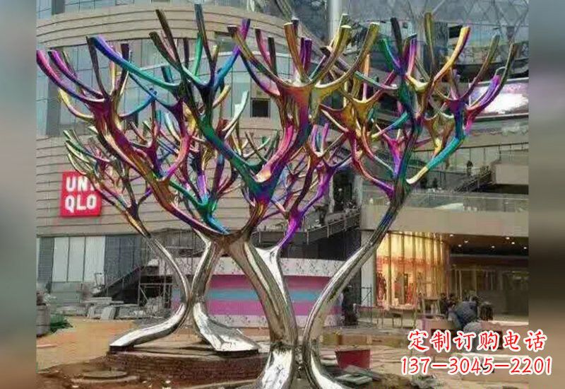 济南不锈钢树枝雕塑自然的美丽