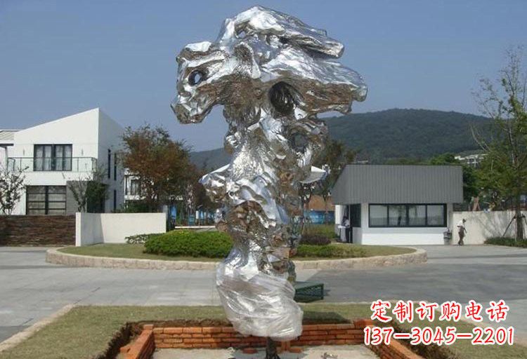 济南不锈钢太湖石雕塑精美绝伦