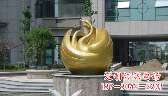 济南不锈钢天鹅雕塑