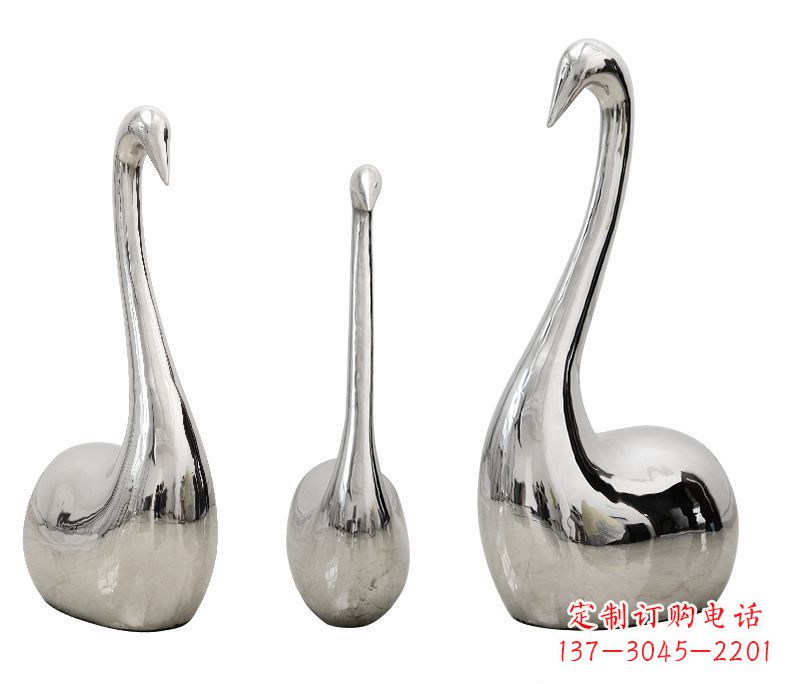 济南精美不锈钢天鹅雕塑