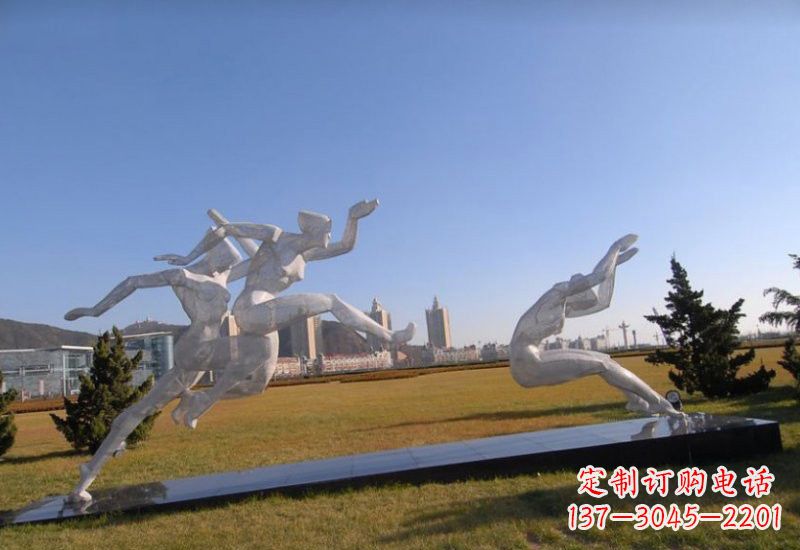 济南不锈钢运动员雕塑