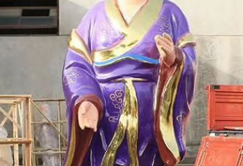 济南玻璃钢宗教庙宇彩绘八仙神像