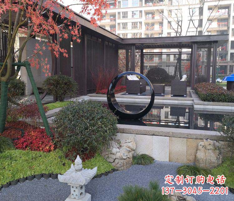济南不锈钢圆环雕塑——精美绝伦