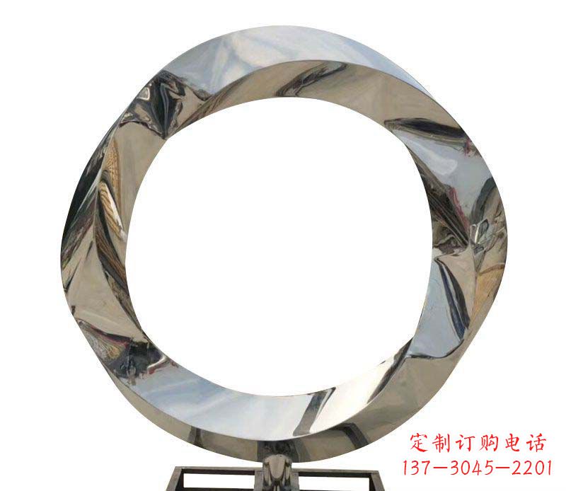 济南不锈钢圆环雕塑——精美而优雅