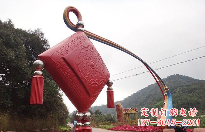 济南精美不锈钢拱门雕塑