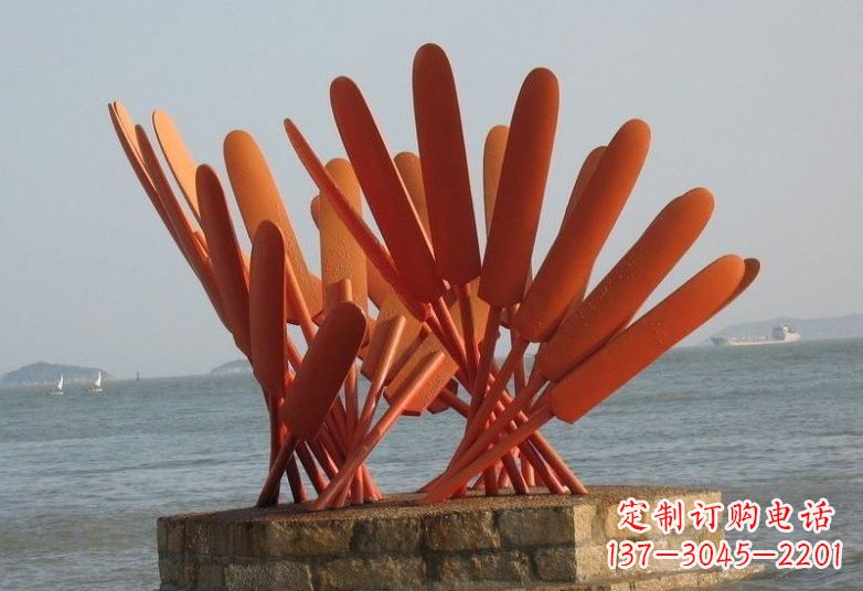 济南不锈钢船桨雕塑经典的海洋景观