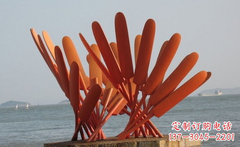 济南精美不锈钢船桨雕塑