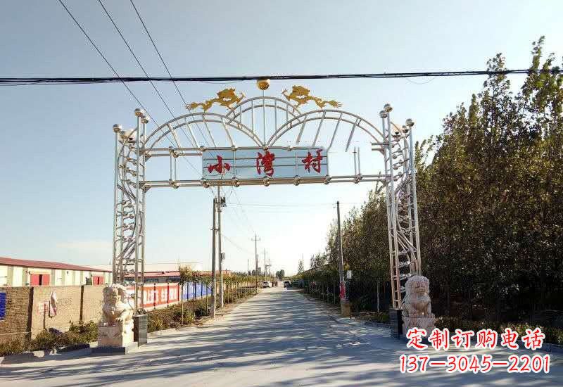 济南不锈钢牌坊雕塑让美丽的传统永存