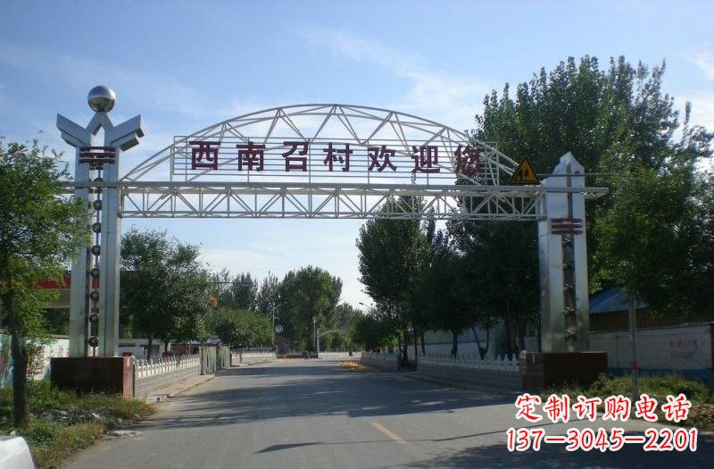 济南不锈钢牌坊雕塑传承传统文化