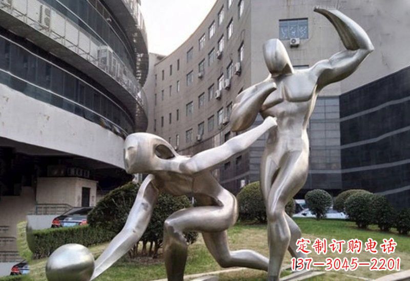 济南不锈钢保龄球雕塑——精美绝伦