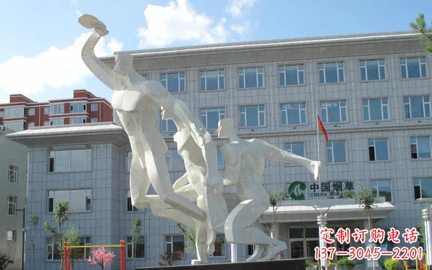 济南不锈钢乒乓球雕塑精美绝伦