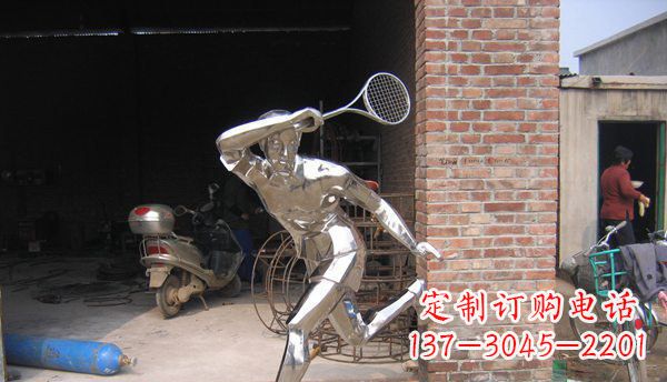 济南不锈钢羽毛球雕塑——精致简洁的艺术作品