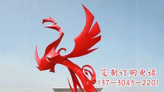 济南不锈钢凤凰雕塑