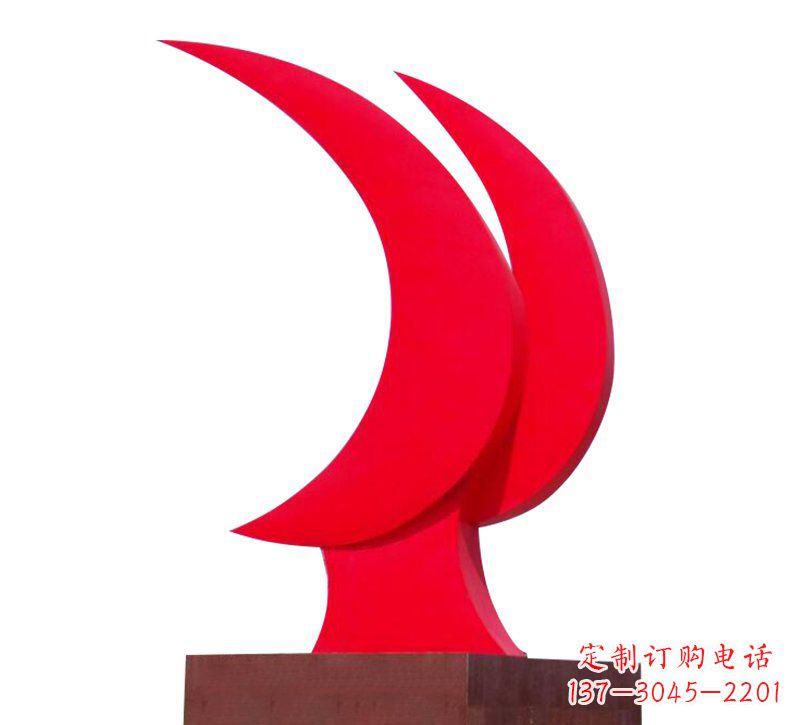 济南不锈钢党旗雕塑——传承中华文化精神