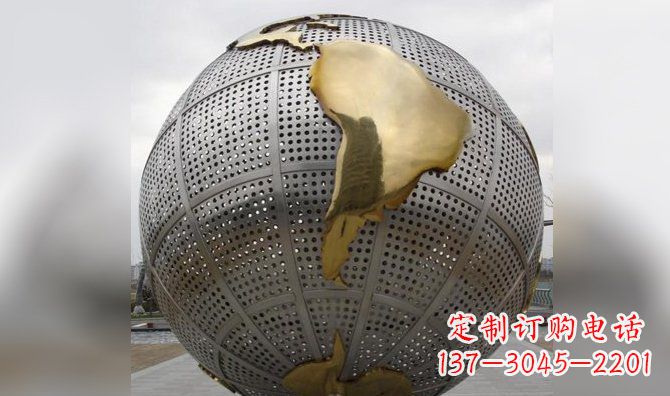 济南不锈钢地球雕塑传承人类文明的精神象征