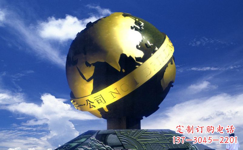 济南不锈钢地球雕塑传承持久的环保理念
