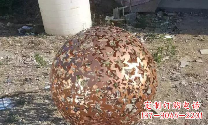 济南不锈钢地球仪雕塑精美的艺术装饰