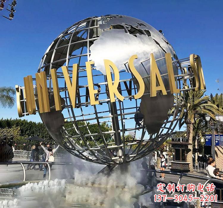济南不锈钢地球仪雕塑——精致的地球礼物