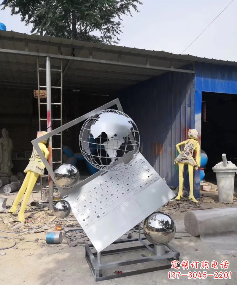 济南不锈钢地球雕塑艺术与科技的完美结合