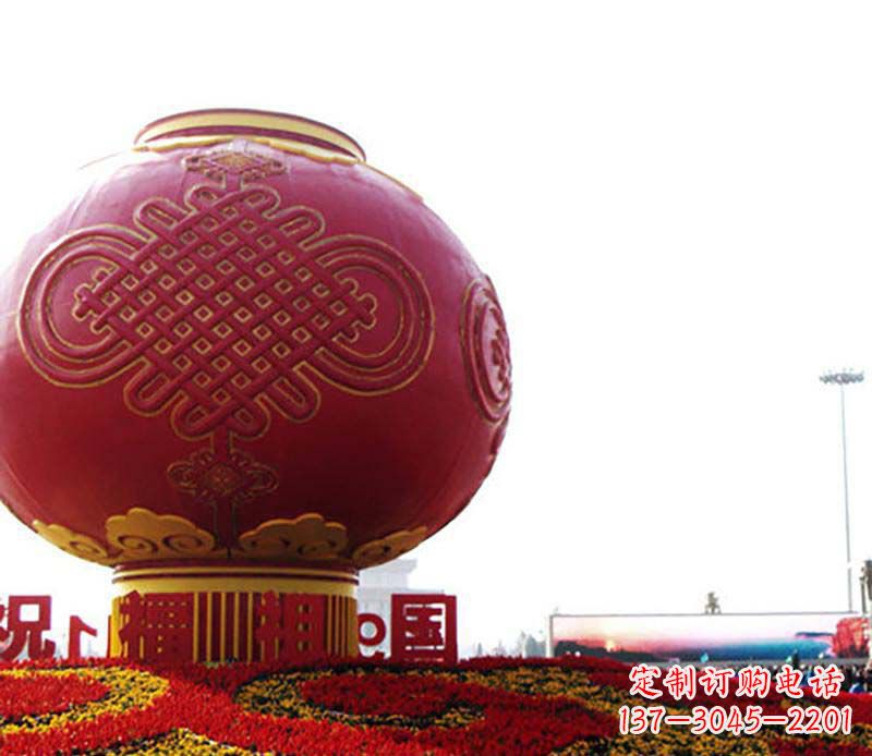 济南不锈钢灯笼雕塑精致与美感的完美结合