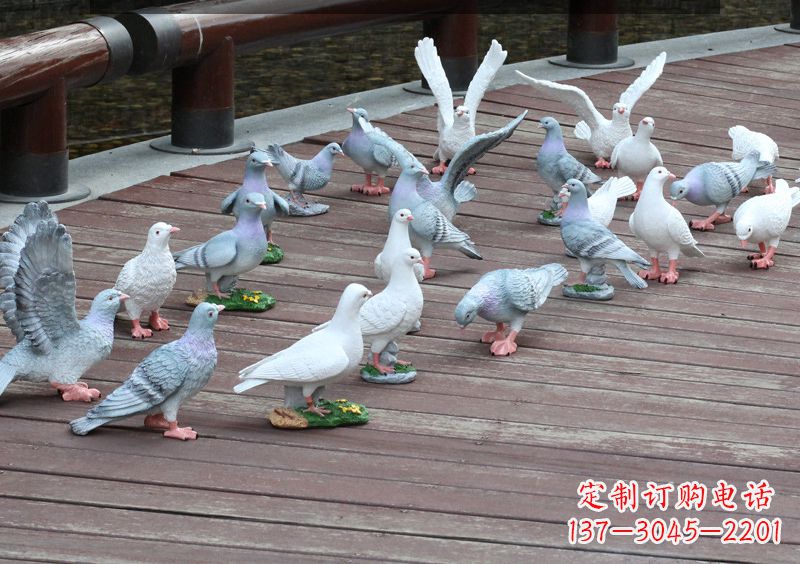 济南不锈钢雕塑鸽子