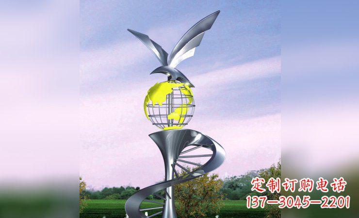 济南不锈钢雕塑雄鹰展翅